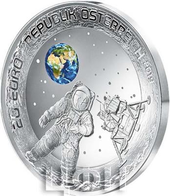 Австрия 20 евро 2019 год «Первая высадка на луну» (аверс).jpg