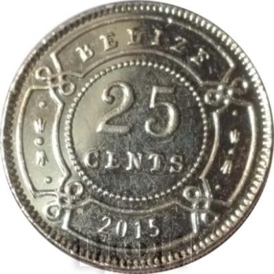 2015. Белиз 25 центов (аверс).jpg