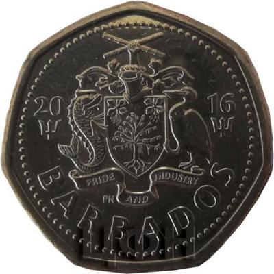 2016. Барбадос 1 доллар (аверс).jpg