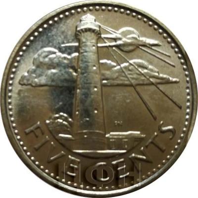 2016. Барбадос 5 центов (реверс).jpg