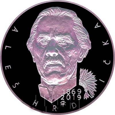 2019, Чехия 200 крон «Алеш Грдличка» (реверс).jpg