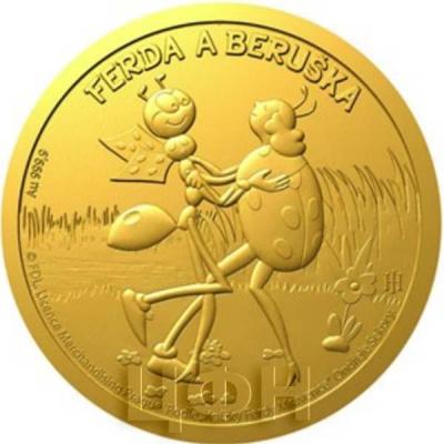 2019 год, Ниуэ 5 долларов «FERDA A BERUŠKA» (реверс).jpg
