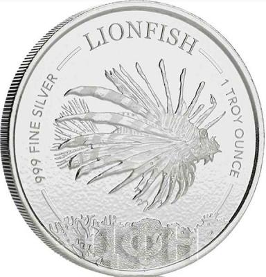 Барбадос 1 доллар 2019 год «Lionfish» (реверс).jpg