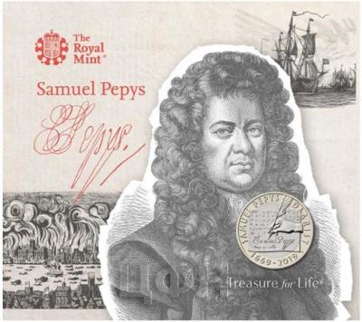 Великобритания 2019 год «Samuel Pepys» (реверс).jpg