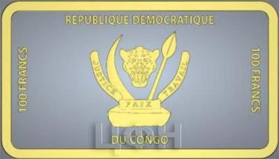 100 франков КФА Демократическая Республика Конго (аверс).jpg