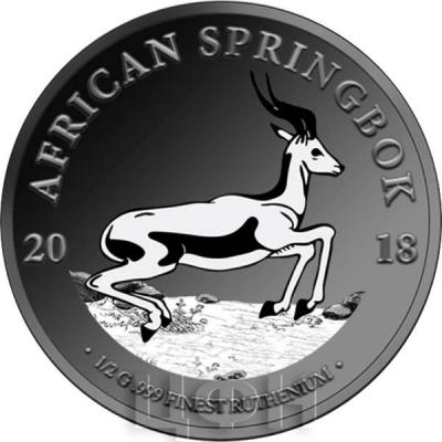 Ghana 1 Cedi 2018 «AFRICAN SPRINGBOK» (реверс).jpg
