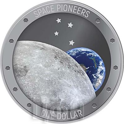 Новая Зеландия 1 доллар 2019 «SPACE PIONEERS» (реверс).jpg