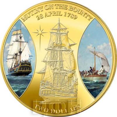 2019, Ниуэ 2 доллара, памятная монета - «MUTINY ON THE BOUNTY» (реверс).jpg