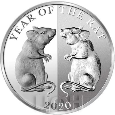 2020, Токелау 5 долларов «Год крысы» (реверс).jpg