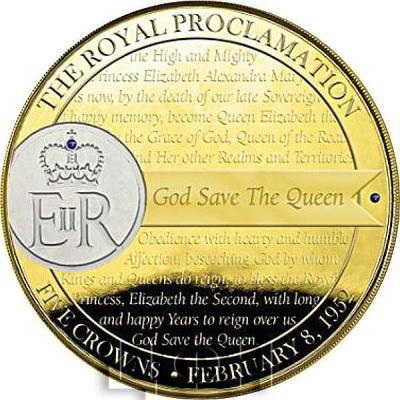 Тристан-да-Кунья 2017 год 5 крон «THE ROYAL PROCLAMATION» (реверс).jpg
