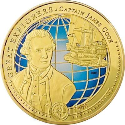 2. Тристан-да-Кунья 2017 год 1 крона «GREAT EXPLORERS  •  CAPTAIN JAMES COOK» (реверс).jpg
