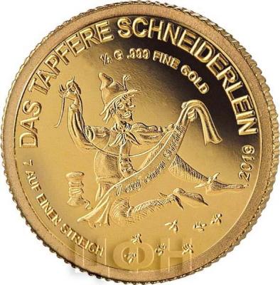 Чад 3000 франков КФА 2019 «DAS TAPFERE SCHNEIDERLEIN» (реверс).jpg