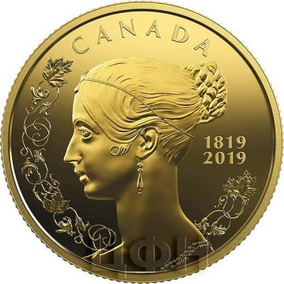2019, Канада 10 долларов «200 лет со дня рождения королевы Виктории» (реверс).jpg