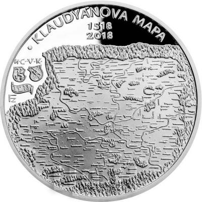 2018, Чехия «Klaudyán map of Bohemia» (реверс).jpg