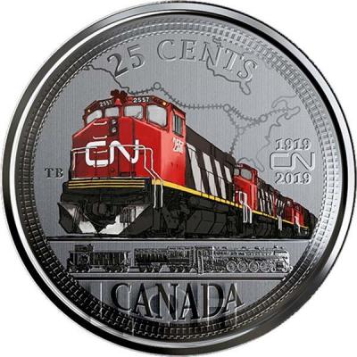 2019, Канада «100 лет канадской железной дороге»  (реверс).jpg