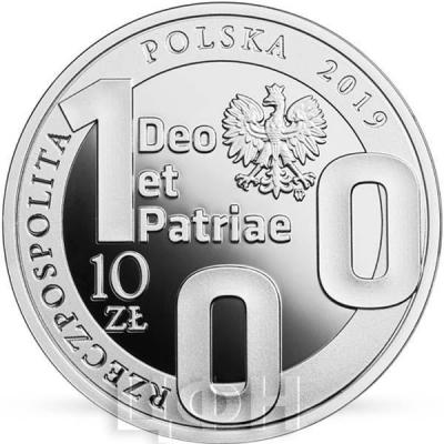 2019, Прольша 10 злотых «100-летие Люблинского католического университета» (аверс).jpg