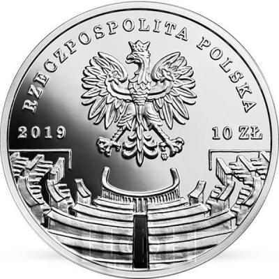 2019, Польша 10 злотых  «Роман Рыбарски»  (аверс).jpg