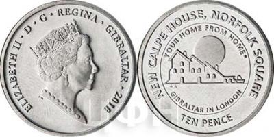 2018 Гибралтар 10 пенсов «Calpe House».jpg