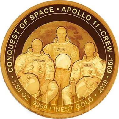 Кот-д'Ивуар 100 франков 2019  «APOLLO 11 - CREW - 1969» (реверс).jpg