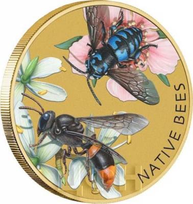 Тувалу 1$ 2019 год «NATIVE BEES» (реверс).jpg