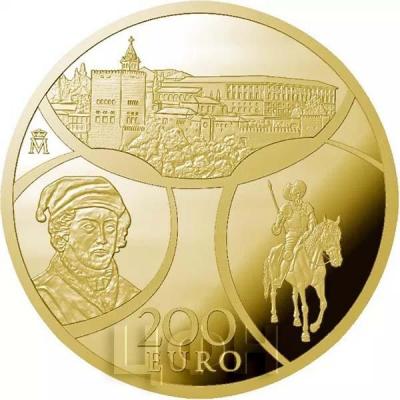 2018, Испания 200 евро памятная монета - «RENACIMIENTO», программа «Europa Star» (реверс).jpg