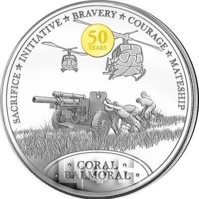 2018, Ниуэ 1 доллар «Battle of Coral–Balmoral» (реверс).jpg