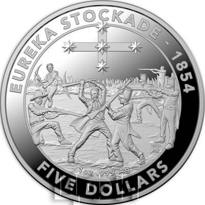 Австралия 5$ 2019 «EUREKA STOCKADE - 1854» (реверс).jpg