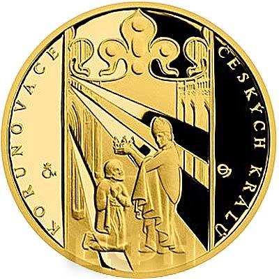 Ниуэ 10 долларов 2019 «KORUNOVACE ČESKÝCH KRÁLŮ» золото (реверс).jpg