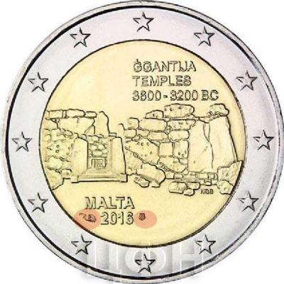 2016, Мальта 2 евро, памятные монеты (реверс).jpg
