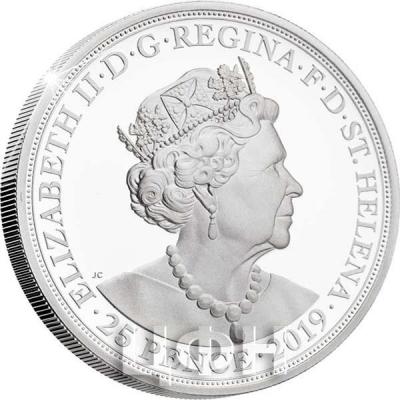 Остров Святой Елены 25 центов 2019 год (аверс).jpg