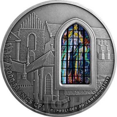 2019, Камерун 2000 франков, «Костел Святого Франциска Ассизского в Кракове» (аверс).jpg
