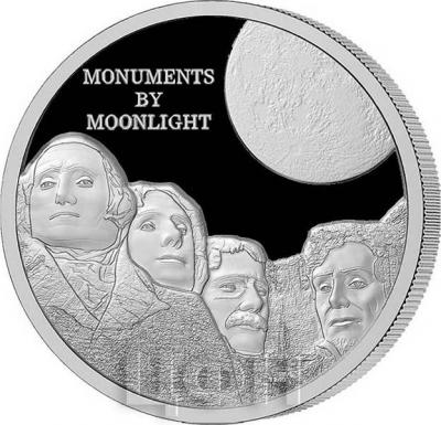 2019, Фиджи 1 доллар «MONUMENTS BY MOONLIGHT» (реверс).jpg
