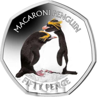 Британские Антарктические Территории 50 центов 2019 год Пингвины (реверс).jpg