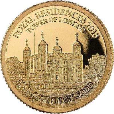 2019, Соломоновы Острова 10 долларов «ROYAL RESIDENCES 2018. TOWER OF LONDON» (реверс).jpg