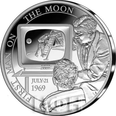 2019, Бельгия 5 евро «JULY-21 1969» (реверс).jpg
