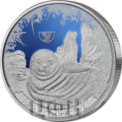 2019, Ниуэ 2 доллара «Тюлень» (реверс).jpg