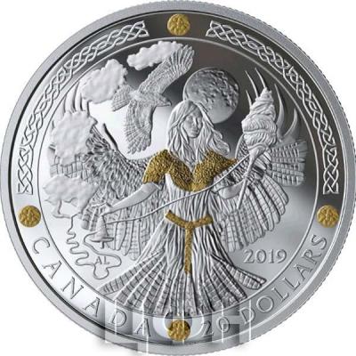 2019, Канада 20$ «Богиня Фригг» (аверс).jpg