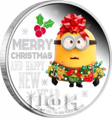 2019, Ниуэ 2$ «С Рождеством и Новым годом!».(реверс).jpg