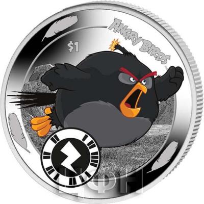2019, Сьерра-Леоне 1 доллар «Angry Birds» (реверс).jpg