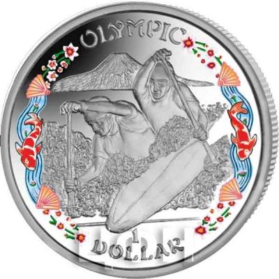 2019 год Британские Виргинские острова 1 доллар «OLYMPIC» (реверс).jpg