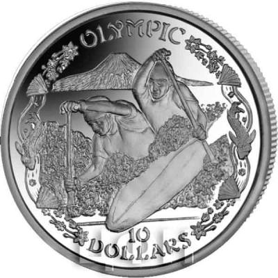 2019 год Британские Виргинские острова 10 долларов «OLYMPIC». (реверс).jpg