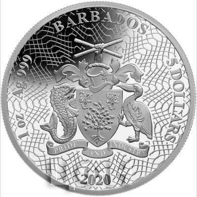 2019 год Барбадос 5 долларов (аверс).jpg