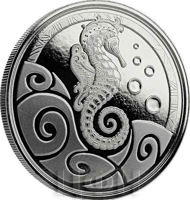 1. «Морской конёк» Монета Самоа 2 тала 2019 года аверс).jpg