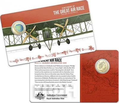 Австралия 2019 «THE GREAT AIR RACE 1919 ENGLAND TO AUSTRALIA» (реверс).jpg