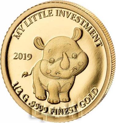 2019 год Соломоны 10 долларов «Носорог» (реверс).jpg