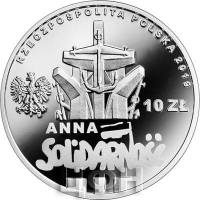 Польша 10 злотых 2019 «Анна Валентынович» (аверс).jpg