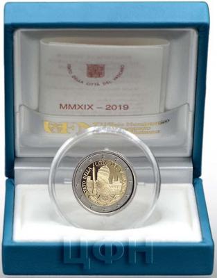2019, 2 евро Ватикан, памятная монета - «Ватикан» (аверс).jpg