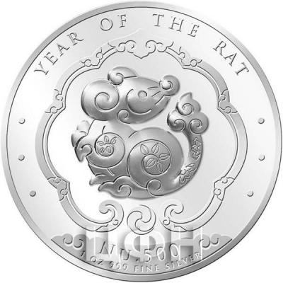 Бутан 2020 «Год Крысы» (аверс).jpg