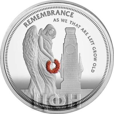 Тристан-да-Кунья 2019 год  5 крон «REMEMBRANCE» (реверс).jpg