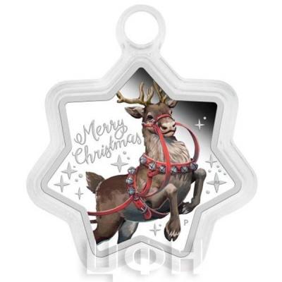 Австралия 2019 год, 1$ «Рождественский олень» (реверс).jpg